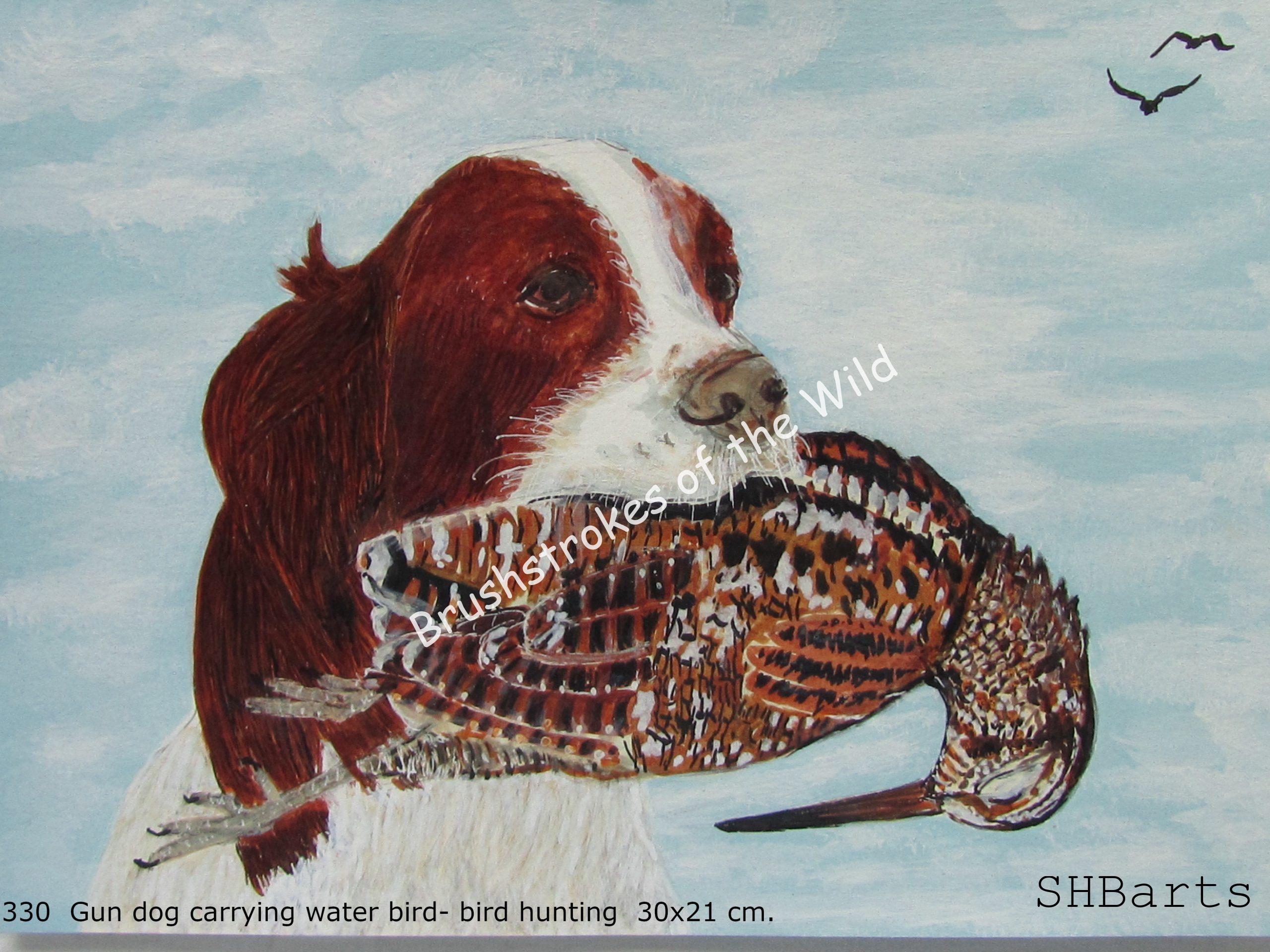 Gun Dog carrying guned down bird